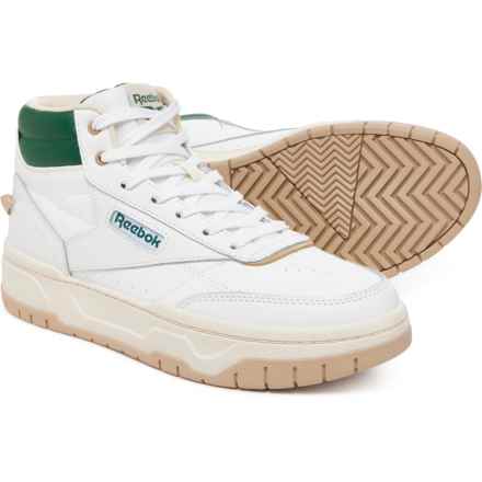 Reebok Tech Geo High-Top Sneakers - Leather (For Women) in White