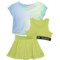 Reebok Toddler Girls Ombre Print Shirt, Sports Bra and Skort Set - 3-Piece, Short Sleeve in Pistachio