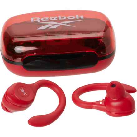Reebok Train Sport Wireless Earbuds with Charging Case in Red/Black