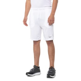 Reebok 9 Inch Athletic Moisture Wicking Men's Viper Shorts (Stark White/Black Heather)