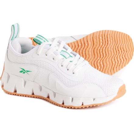 Reebok Zig Dynamica Running Shoes (For Women) in Bright White/Jelly Bean/Gum