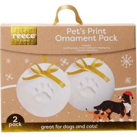 Reece Studio Pawprint Ornament Kit - 2-Pack in Circle