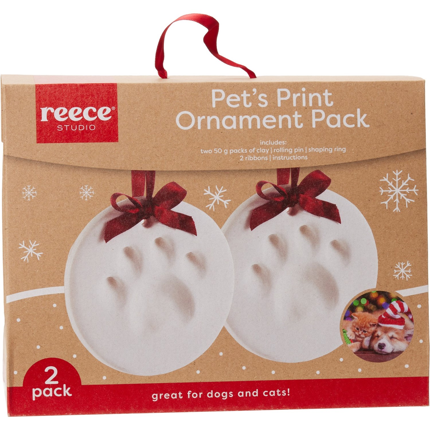 Reece Studio Pawprint Ornament Kit - 2-Pack - Save 46%