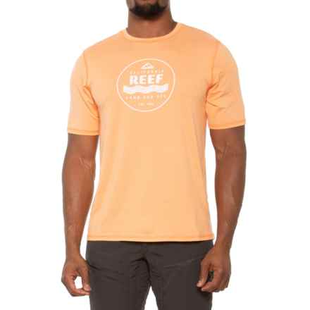 Reef Calicircle Surf Shirt - UPF 50, Short Sleeve in Tangerine