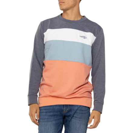 Reel Life Bayfront Blocked Sweatshirt in Dress Blues