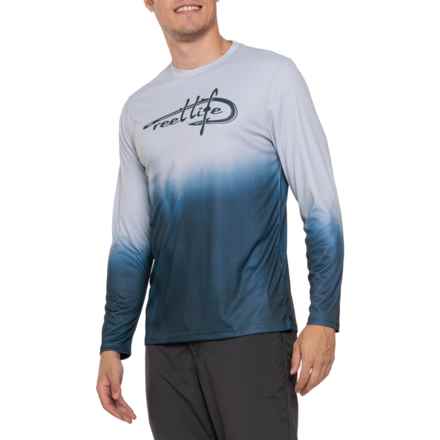 Reel Life Cloud Dip Dyed UV Shirt - UPF 50+, Long Sleeve in Glacier Gray