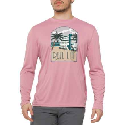 Reel Life Condo Palm Sun Defender Shirt - UPF 50, Long Sleeve in Lilas