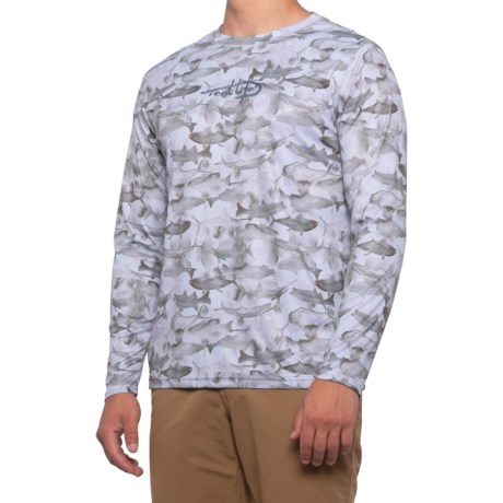 Reel Life Many Fish Shirt - UPF 50+, Long Sleeve (For Men) in Silver Filigree