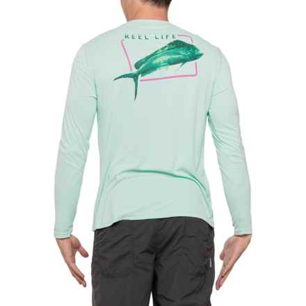 Reel Life Neon Mahi UV Shirt - UPF 50+, Long Sleeve in Misty Jade