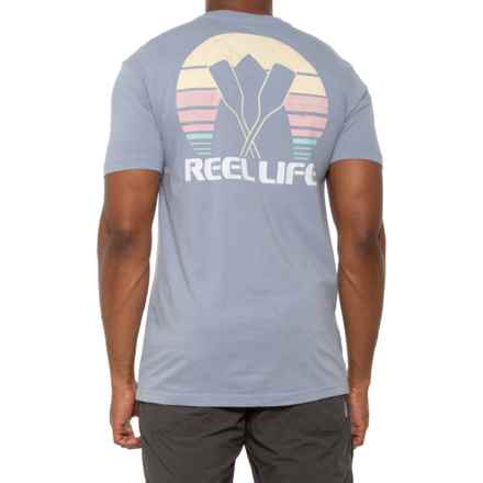 Reel Life Ocean Washed PGT Sunset Paddle T-Shirt - Short Sleeve in Stonewash