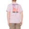 Reel Life Ocean Washed Psych Palms T-Shirt - Short Sleeve in Winsome Orchid