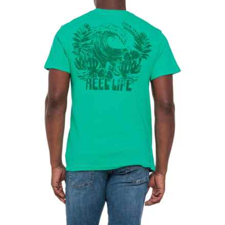 Reel Life Ocean Washed Tropical Wave T-Shirt - Short Sleeve in Arcadia