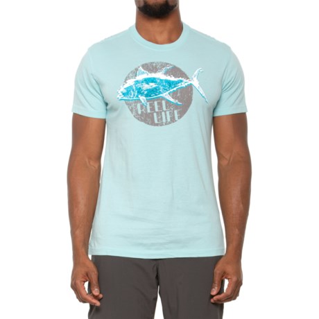 Reel Life Ocean Washed Tuna Round T-Shirt - Short Sleeve - Save 50%