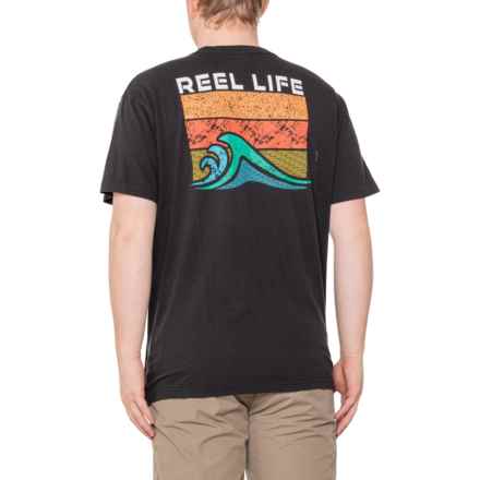 Reel Life Ocean Washed Turning Point T-Shirt - Short Sleeve in Anthracite