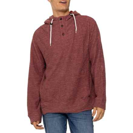 Reel Life Solstice Sherpa Trimmed Hoodie in Biking Red