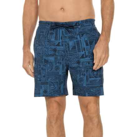 Reel Life Vortex Swim Trunks - UPF 50+ in Dark Blue