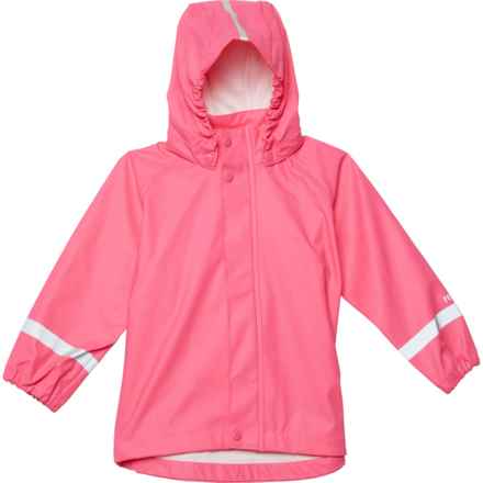 Reima Big and Toddler Girls Lampi Raincoat - Waterproof in Candy Pink