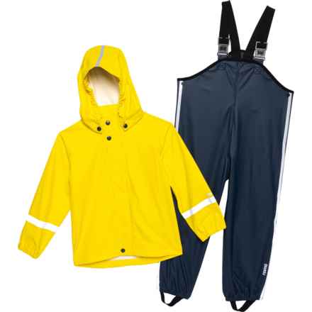 Reima Boys Tihku Rain Coat and Pants Set - Waterproof in Yellow