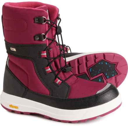 Reima Girls Laplander Winter Boots - Waterproof, Insulated in Dark Berry