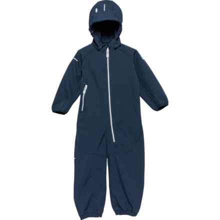 Reima Infant and Toddler Boys Mjosa Soft Shell Snow Coveralls in Navy