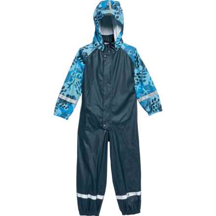 Reima Infant and Toddler Boys Roiske Rain Overalls - Waterproof, Long Sleeve in Navy