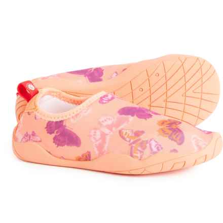 Reima Little Girls Lean Water Shoes - UPF 50 in Coral Pink