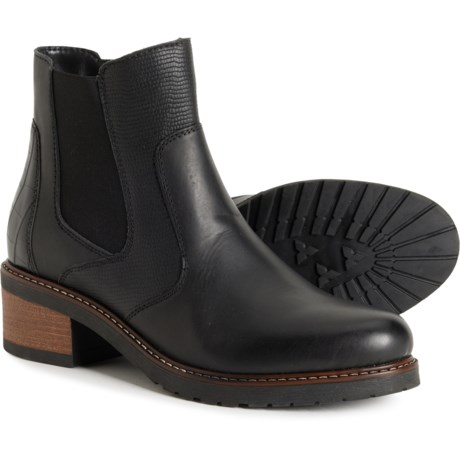 Remonte Aida Chelsea Boots - Leather (For Women) in Schwarz/Schwarz/Schwarz/Schwar