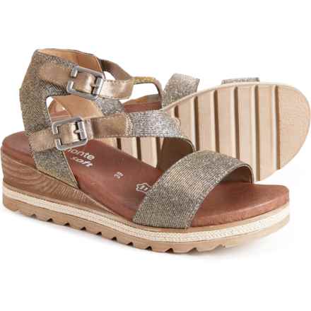 Remonte Icess 51 Wedge Sandals (For Women) in Gold