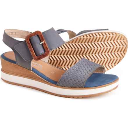 Remonte Jerilyn 53 Wedge Sandals - Leather (For Women) in Blue