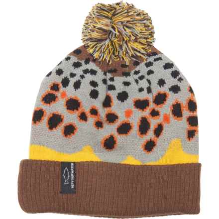 RepYourWater 2.0 Knit Hat (For Men) in Brown Trout Skin 2.0