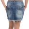 8788V_2 Resistol RU Cowgirl Frayed Mini Skirt - Stretch Denim (For Women)