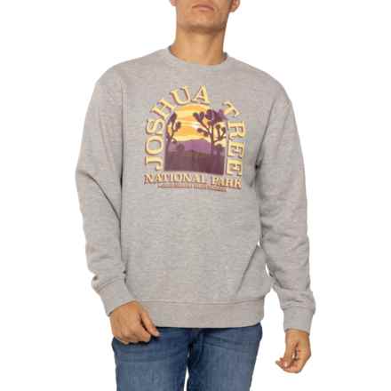 Retrofit Joshua Tree Fleece Sweatshirt in Grey Heath