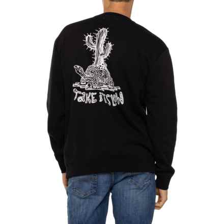 Retrofit Take It Slow Fleece Sweatshirt in Black