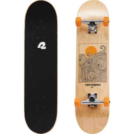 Retrospec Alameda Skateboard - 8” in Tang Wave