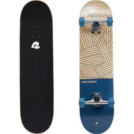 Retrospec Alameda Skateboard - 8” in Woven Navy