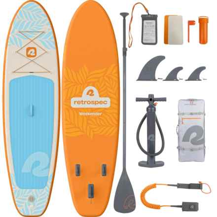 Retrospec Weekender 2 Inflatable Stand Up Paddle Board - 10’6” in Creamsicle