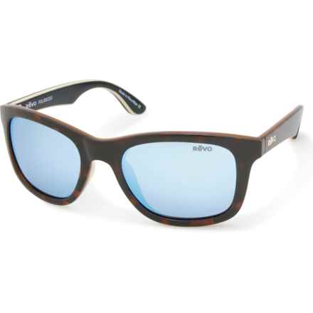 Revo Huddie Mirror Sunglasses - Polarized (For Men) in Tortoise/Ivory/Black/Blue Water