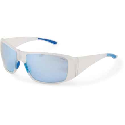 Revo Made in Italy Dune Sport Wrap Sunglasses - Polarized Mirror Lenses (For Men and Women) in Blue Water
