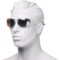 3NJNJ_2 Revo Made in Italy Dune Sport Wrap Sunglasses - Polarized Mirror Lenses (For Men and Women)