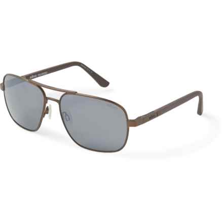 Revo Made in Italy Freeman Sunglasses - Polarized Mirror Lenses (For Men and Women) in Brown/Graphite