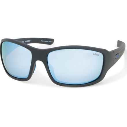 Revo Maverick Mirror Sunglasses - Polarized (For Men) in Matte Black/Blue Water