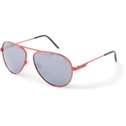Revo Metro Aviator Sunglasses - Polarized Mirror Lenses (For Men and Women) in Graphite