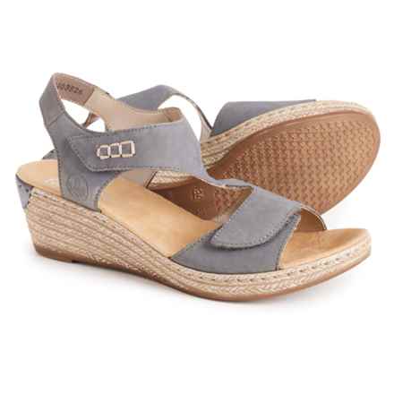 Rieker Fanni 68 Wedge Sandals - Leather (For Women) in Royal