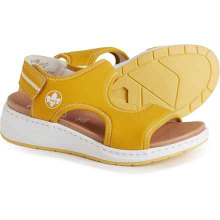 Rieker Jolanda Wedge Sandals (For Women) in Yellow