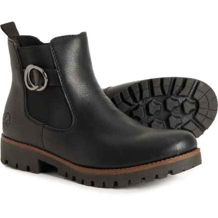 Rieker Payton Boots - Leather (For Women) in Nero/Black/Black