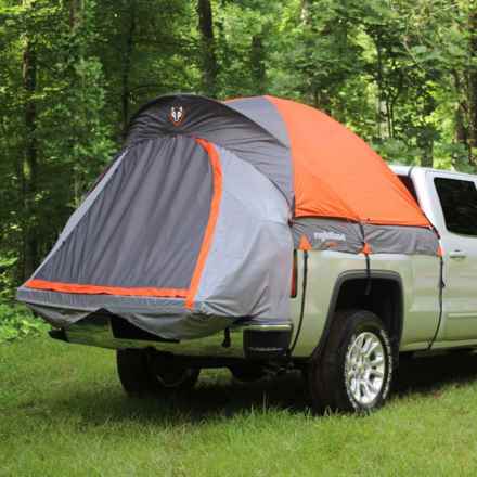 Rightline Gear Full-Size Standard Bed Truck Tent - 6.5’, 2-Person in Grey/Orange