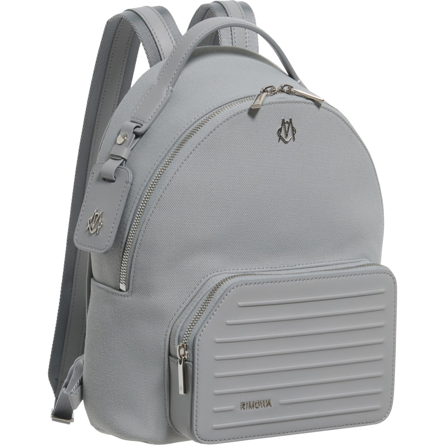 grey small backpack