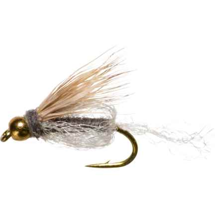 RIO Caddis Sparkle Pupa Bead Nymph Fly - Dozen in Gray
