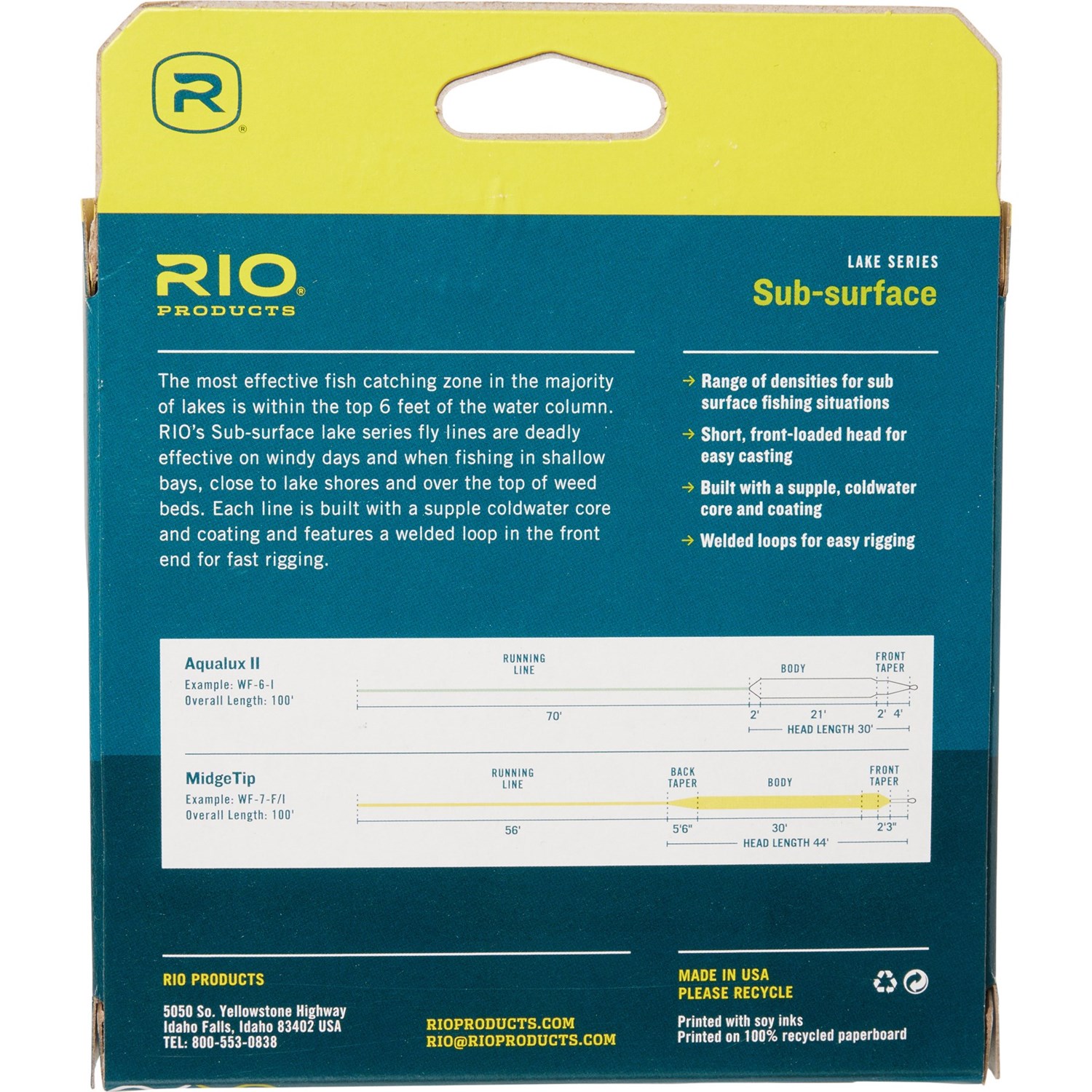 Rio Products Aqualux Midge Tip Fly Line - Save 55%