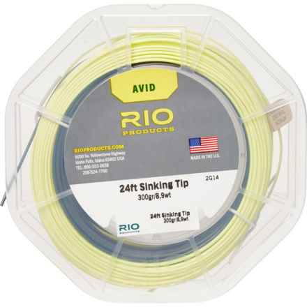 Rio Products Avid Series Sinking Tip Trout Freshwater Fly Line in Black/Pale Yellow